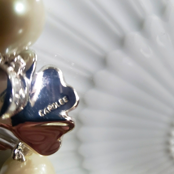 Vintage Signed CAROLEE Chunky Fashion Pearl Necklace 18" - Picture 4 of 5